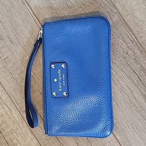Kate Spade Blue Wristlet